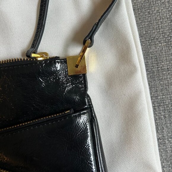 Manu Atelier - Three Zipped Baguette Black High Gloss - Picture 6 of 6